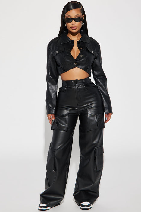 On My Way Cropped Jacket Black