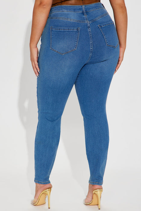 Tall Supernatural High Rise Jeans Medium Blue Wash Fashion