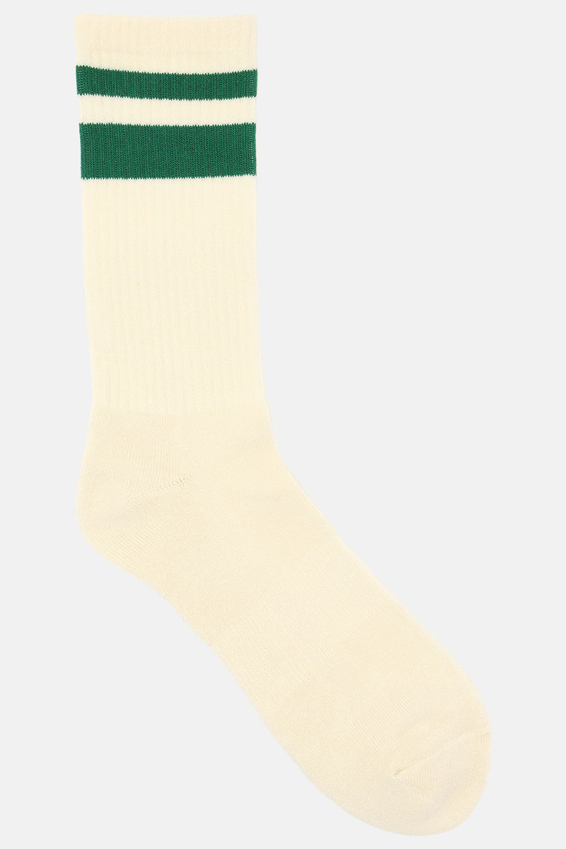 Double Stripe Socks - Green | Fashion Nova, Mens Accessories | Fashion Nova