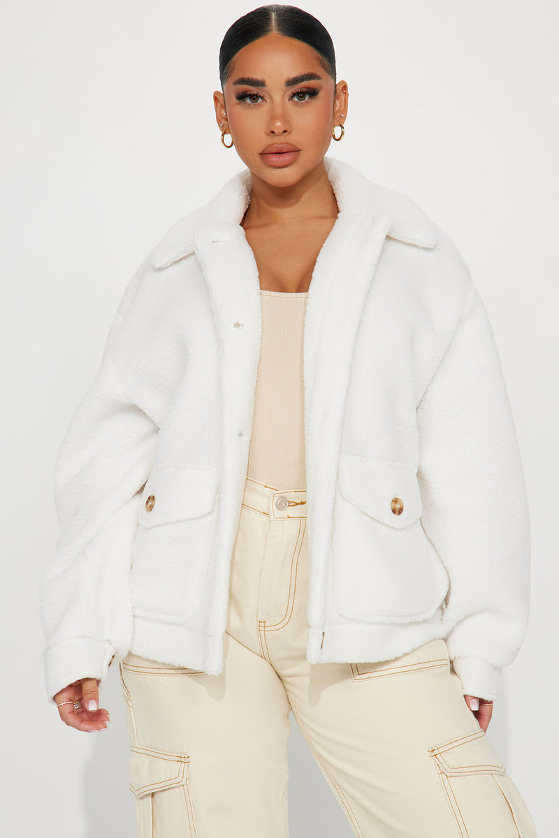 Ivory Shacket I Love Cuddles Sherpa Shacket - Ivory | Fashion Nova, Jackets & Coats ...