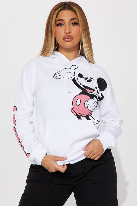Mickey Mouse Graphic Hoodie White