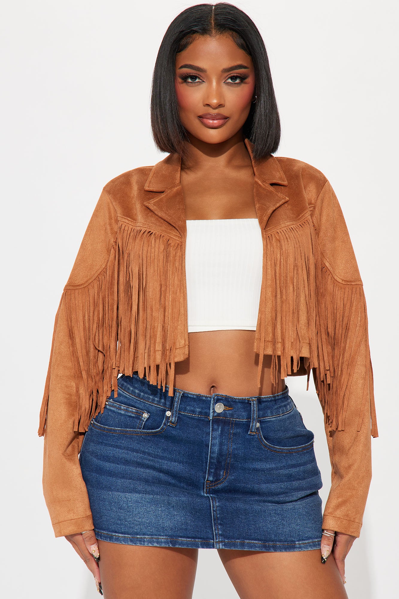 Camel 2025 fringe jacket