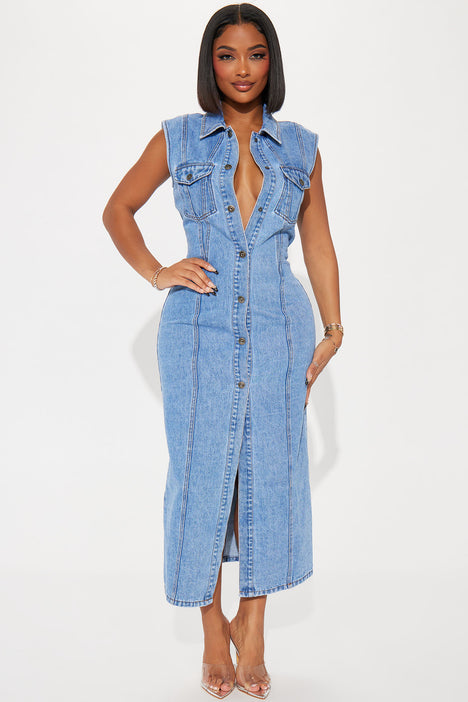 Button dress sale fashion nova