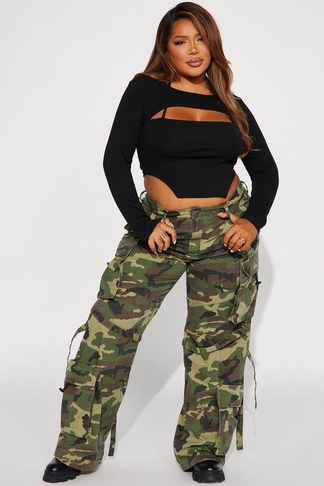 Fashion nova clearance orange camo pants