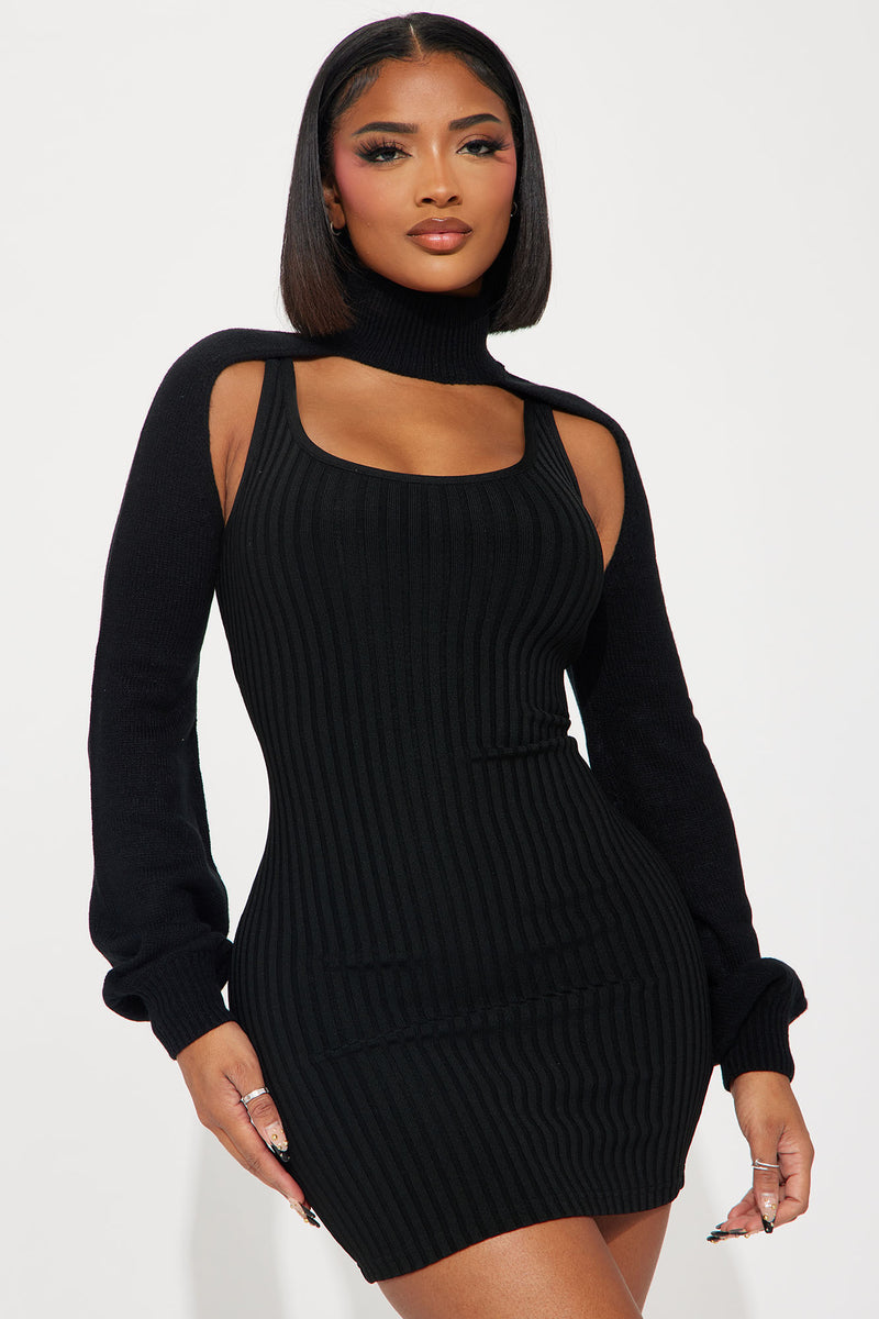 Shiloh Bandage Mini Dress - Black | Fashion Nova, Dresses | Fashion Nova