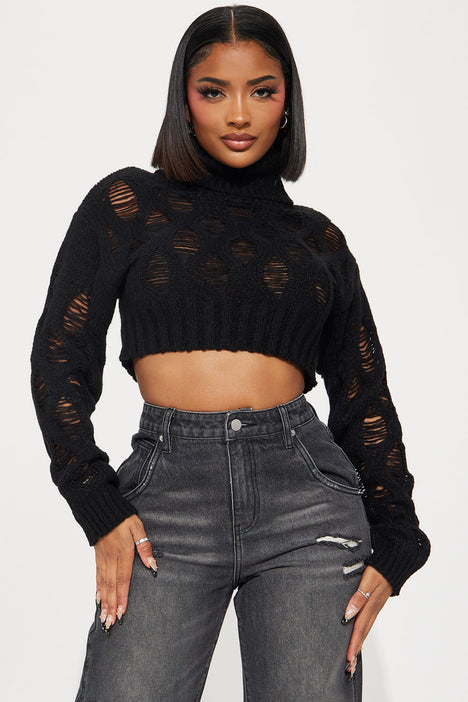 Distressed sweater hot sale fashion nova