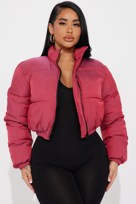 Galaxy reflective puffer jacket online