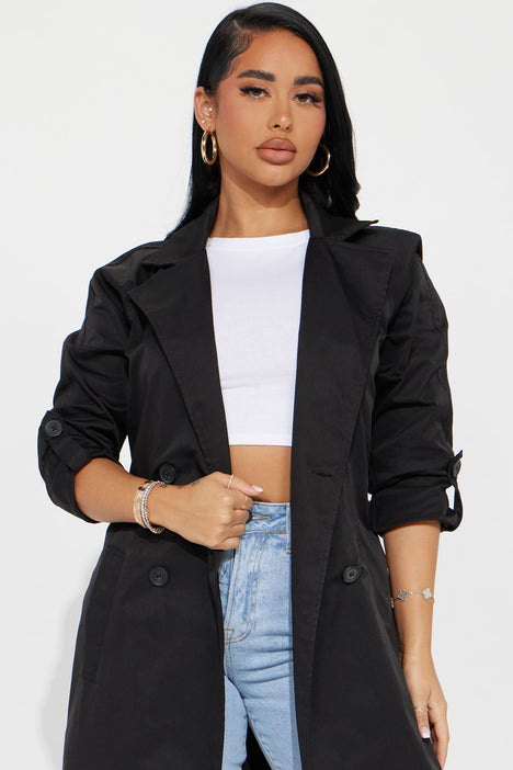 Fashion nova deals black coat