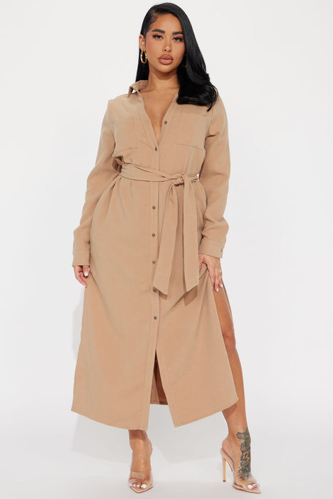 Fashion nova top button down dress