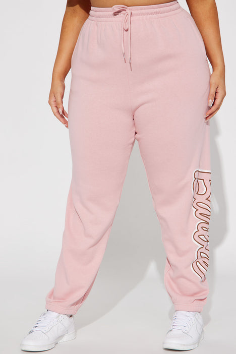 Fashion nova pink sale joggers