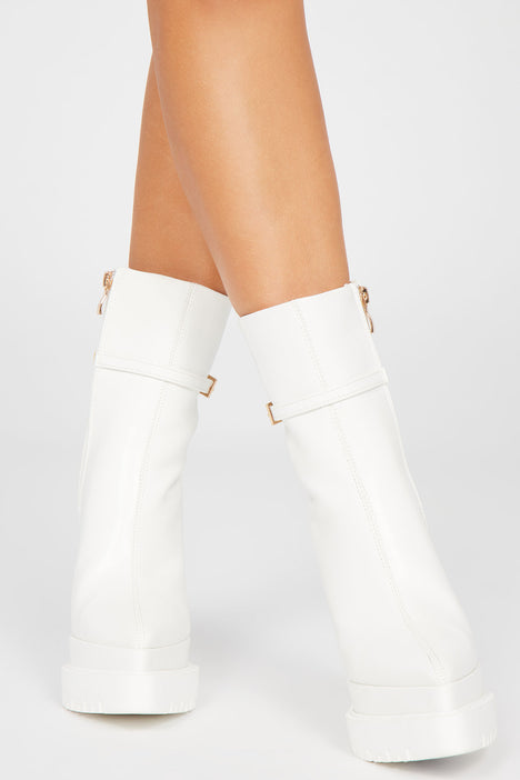 Best white booties 218 store