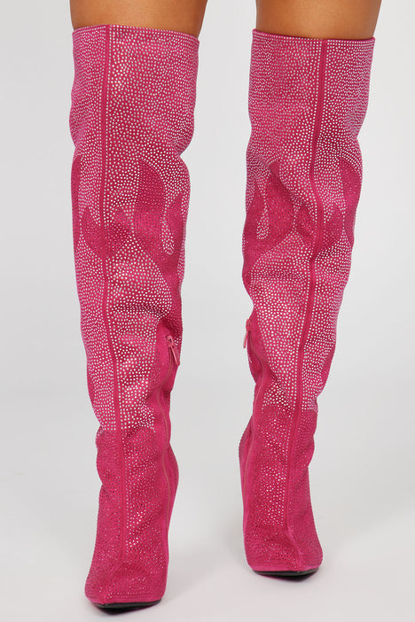Fashion nova glitter boots top