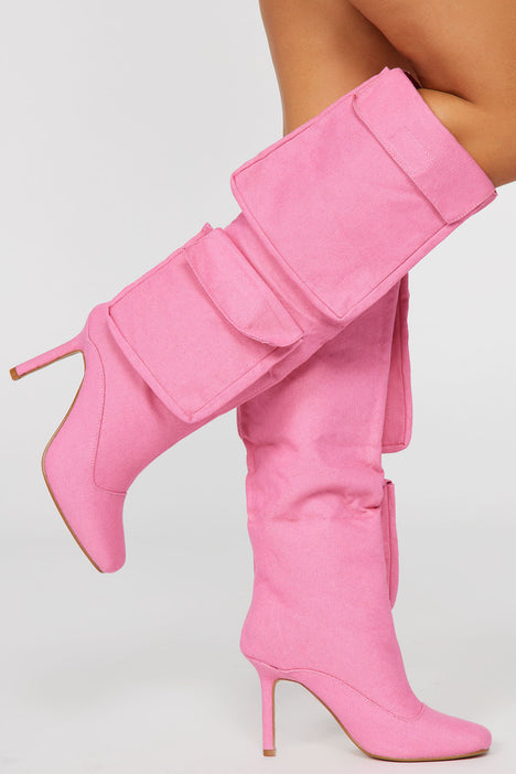 Used thigh high boots sales