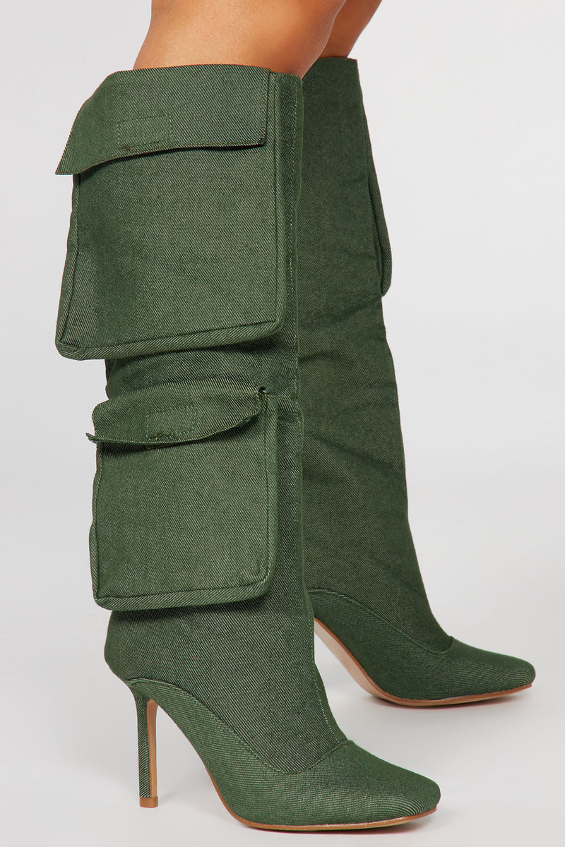 Get Used To It Knee High Boots - Green | Fashion Nova, Shoes | Fashion Nova