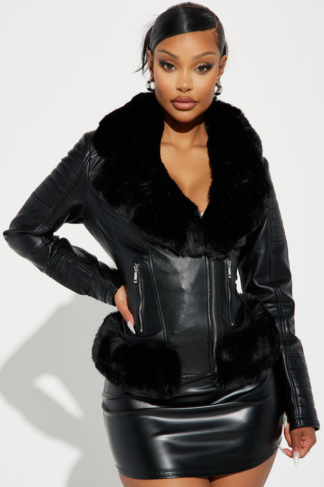 Fashion nova black jacket sale