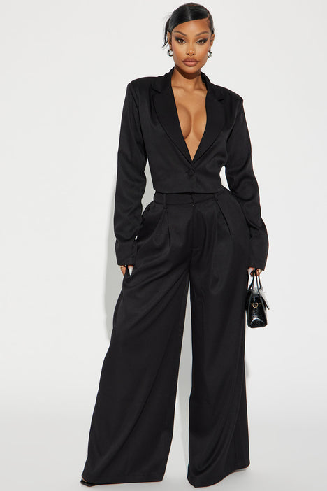 Fashion nova top blazer set