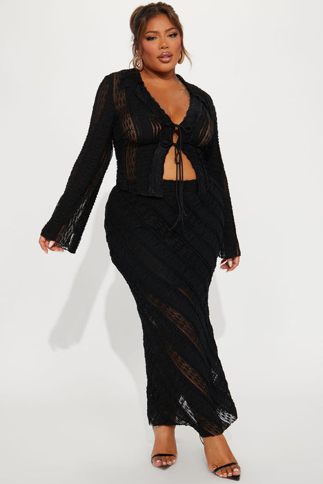 New look black sales lace skirt