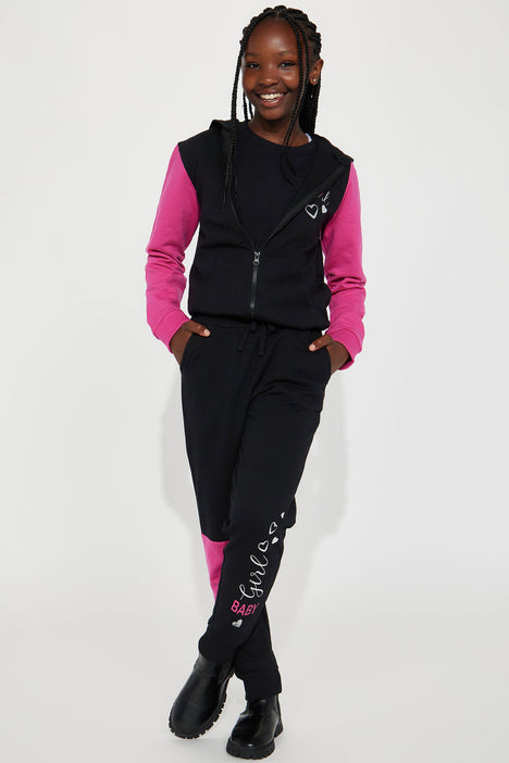 Baby girl sweatpants top fashion nova pink