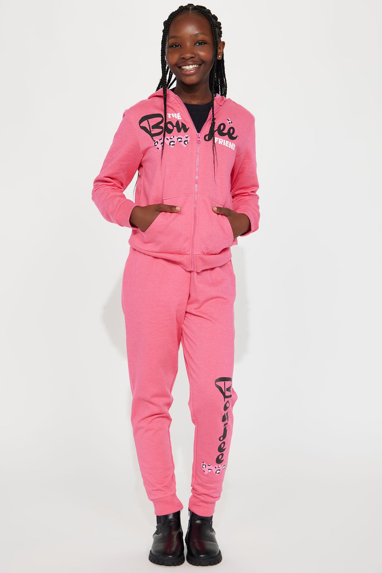 Pink jogger clearance suit
