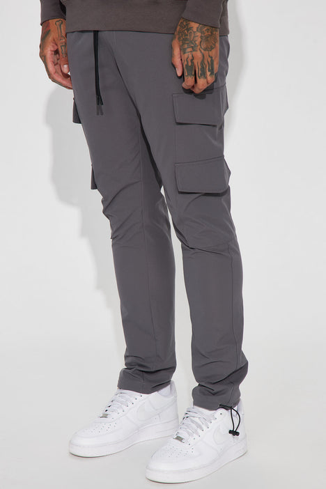 All The Time Nylon Cargo Pants Grey