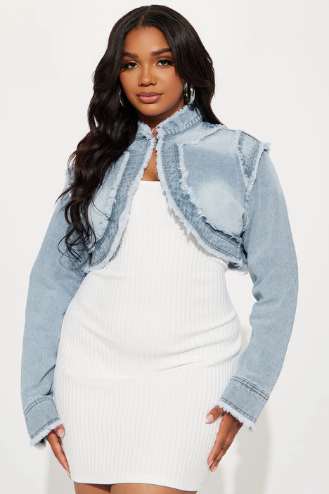 Denim bolero clearance jacket plus size