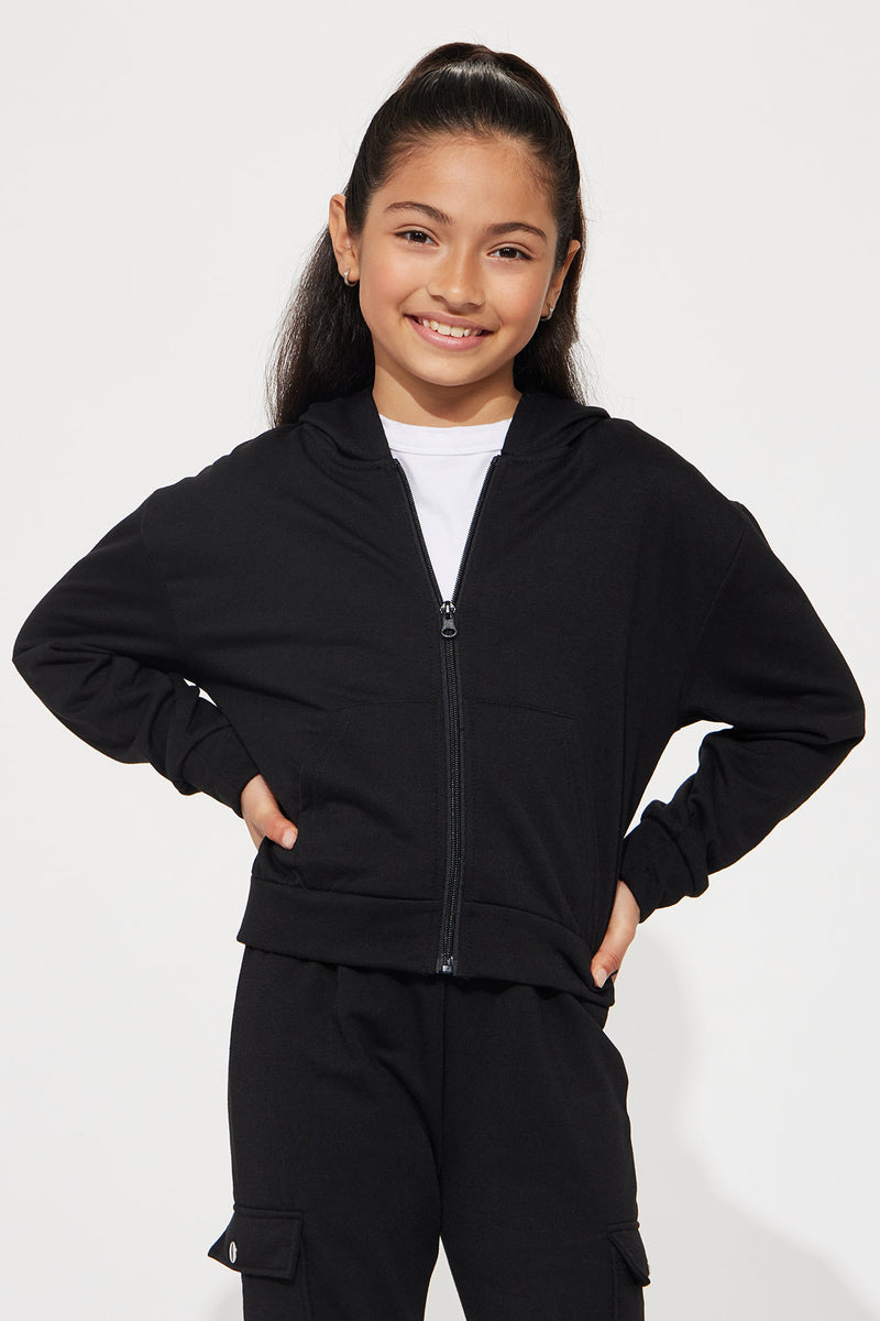 Mini NY Or LA Fleece Flare Pant Set - Black | Fashion Nova, Kids Sets ...