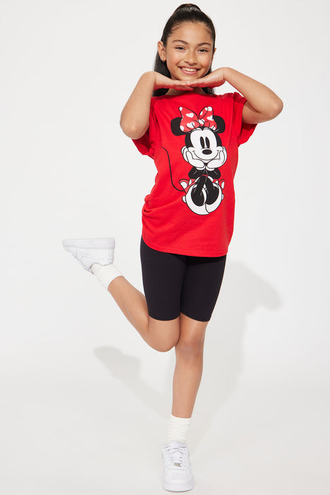 Red minnie mouse t shirt clearance