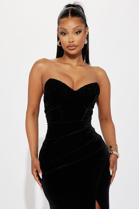 Cassie velvet outlet wrap dress
