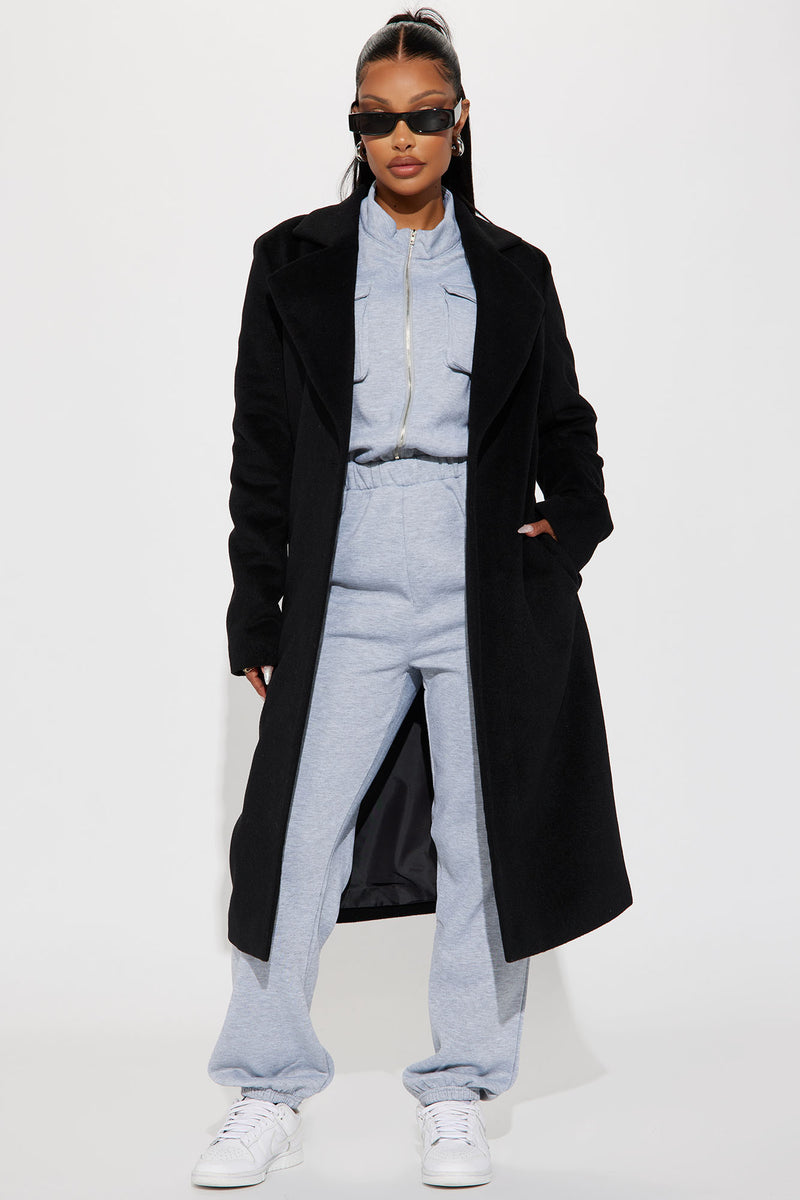 Going Places Coat - Black | Fashion Nova, Jackets & Coats | Fashion Nova