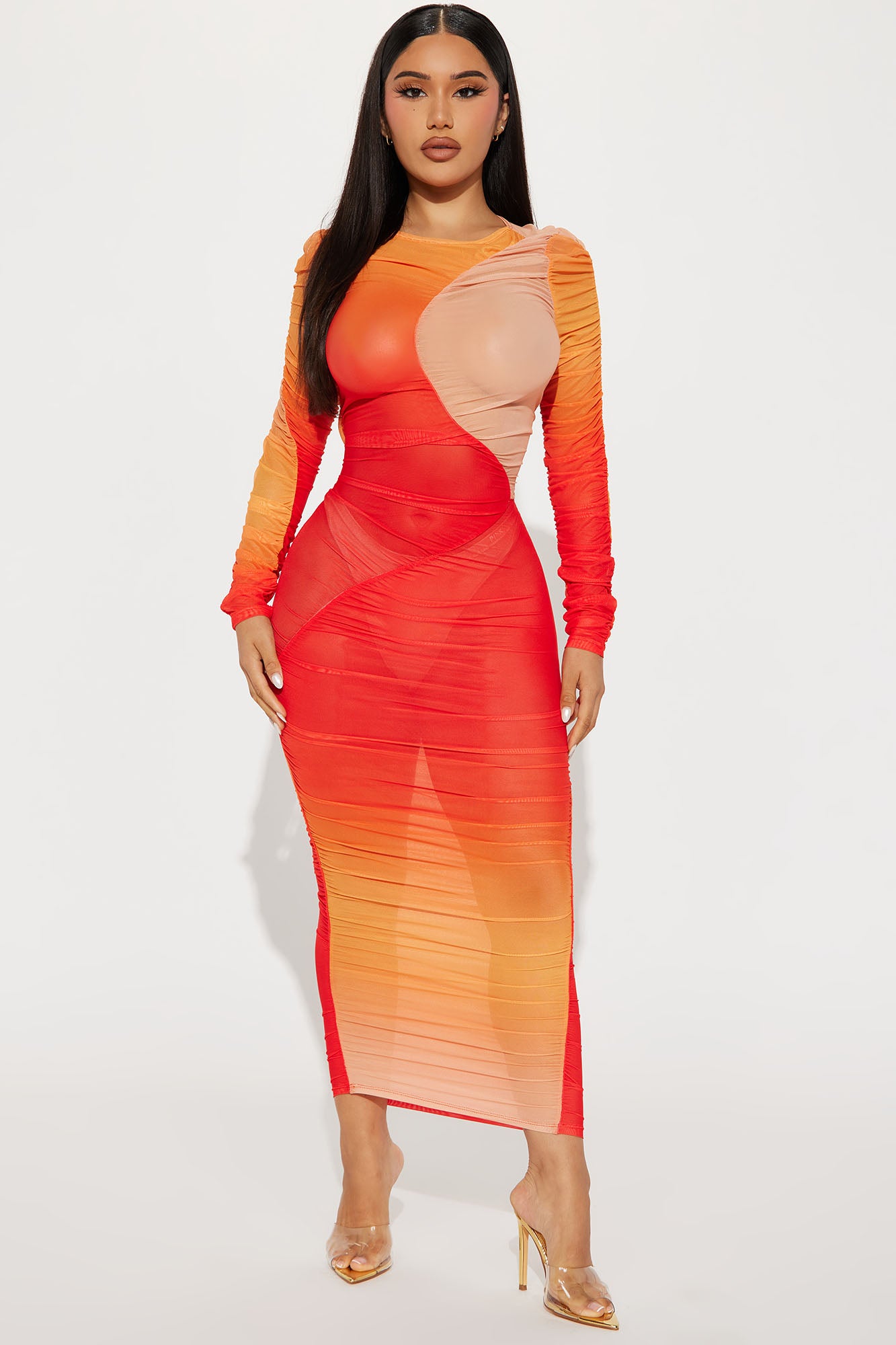 Fashion nova 2025 sunset ombre dress