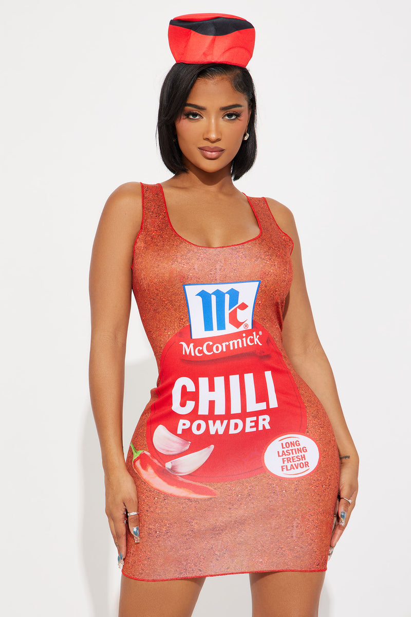 McCormick Chili Spice 1 Piece Dress Costume - Red | Fashion Nova ...