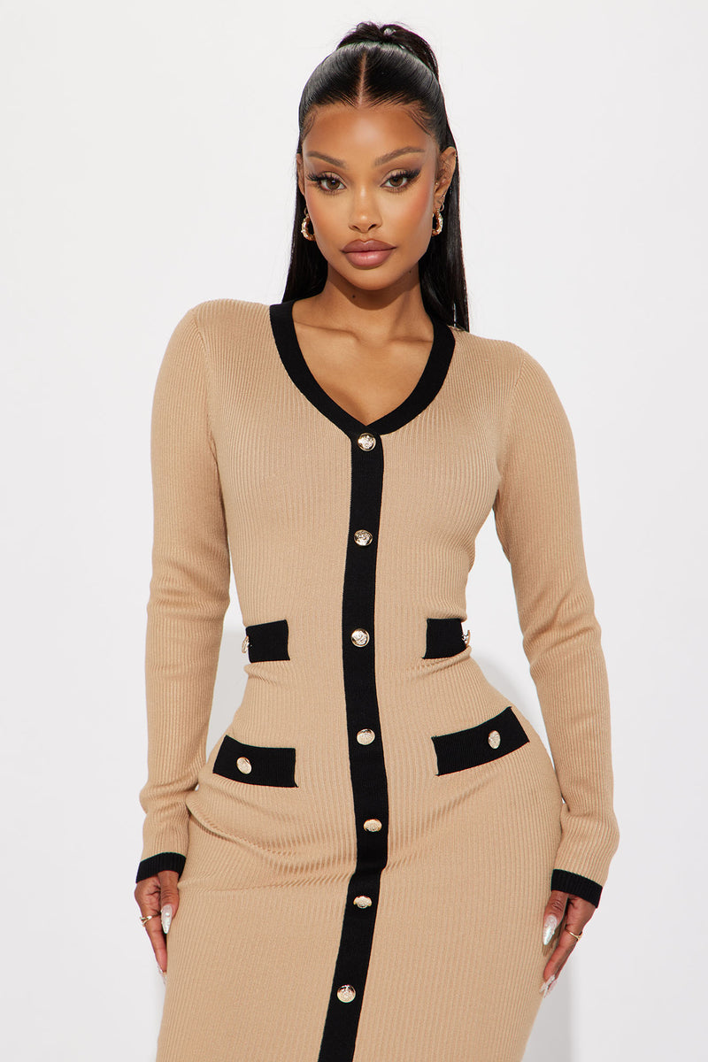 Endless Rose VNeck Midi Dress Fashion Nova, Dresses