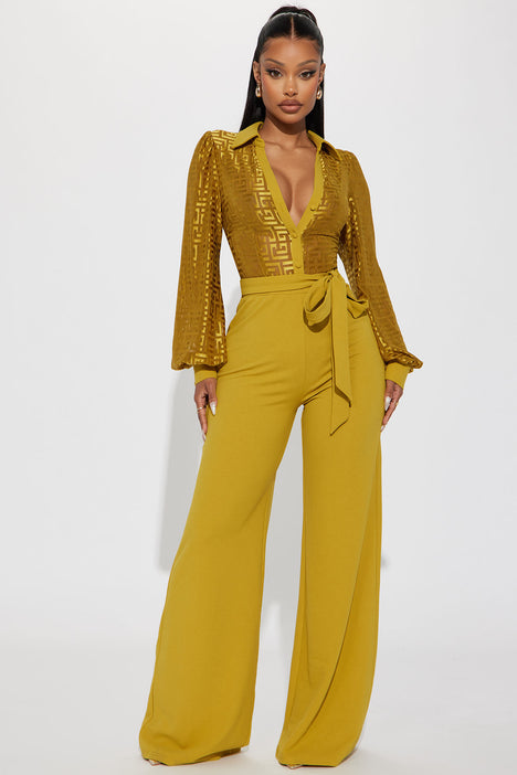 Making Money Moves Jumpsuit Chartreuse Fashion Nova Jumpsuits
