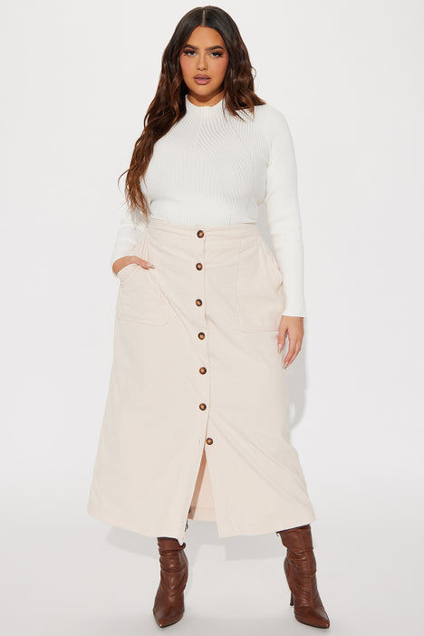 Plus size corduroy skirt 40 shop