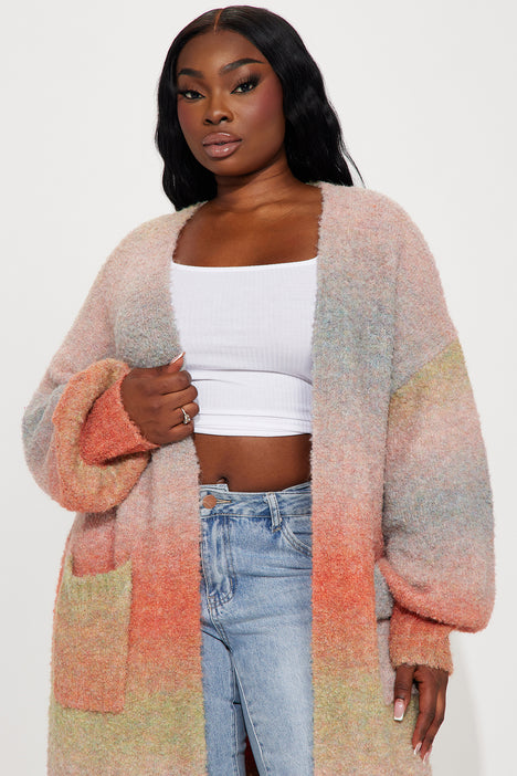 Current mood rainbow on sale cardigan