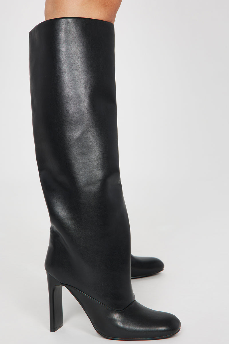 Make You Closer Knee High Heeled Boots - Black | Fashion Nova, Shoes ...