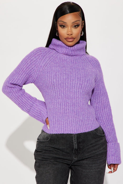 Plum turtleneck top store