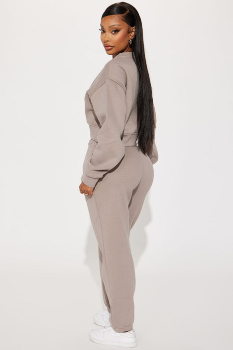 Make It Last Jogger Set - Stone, Fashion Nova, Matching Sets