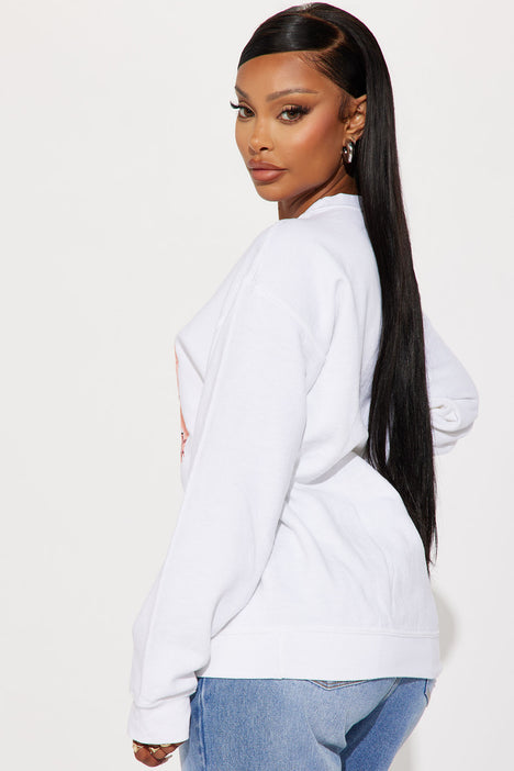 Playboy Playmate Racing Sweatshirt White Fashion Nova Screens