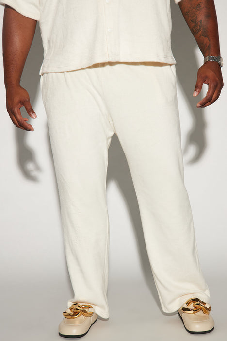 Feel The Mood Straight Pants Cream Fashion Nova Mens Pants