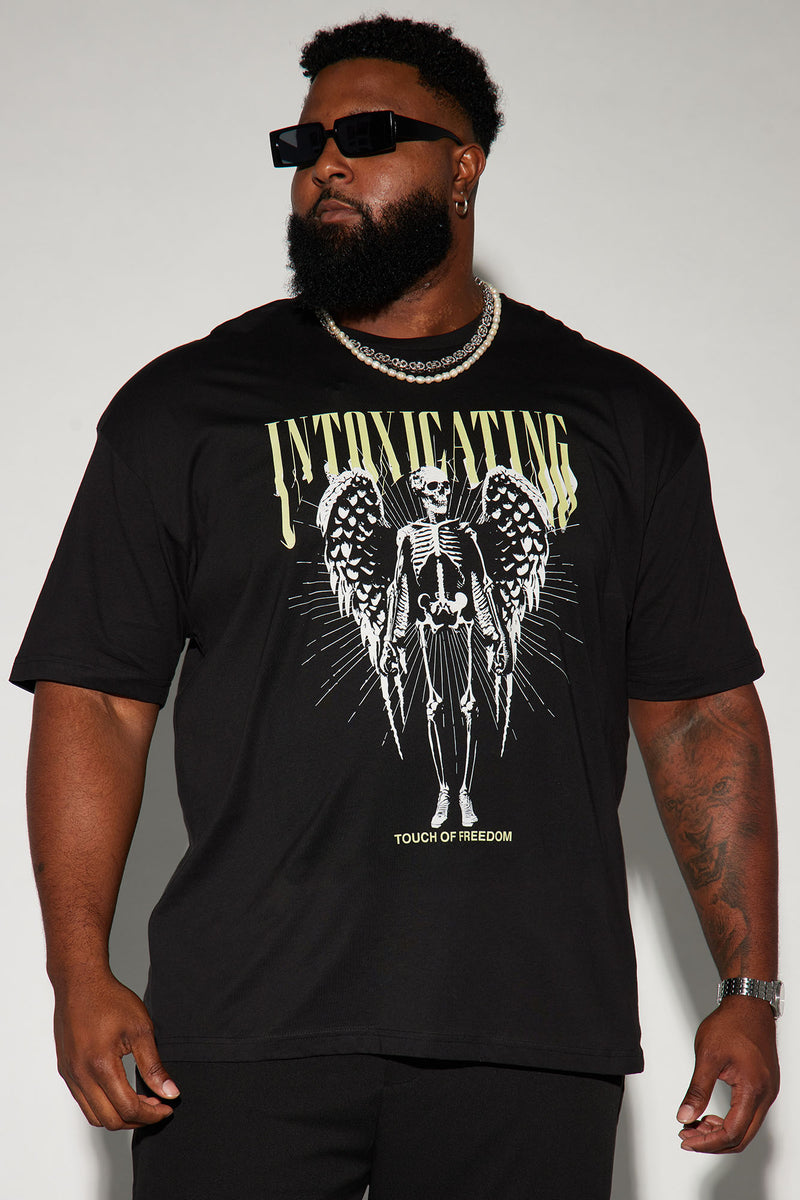 Intoxicating Short Sleeve Tee Black Fashion Nova, Mens Graphic Tees