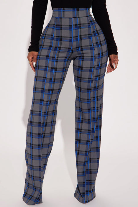 Victoria High Waisted Dress Pant Grey combo