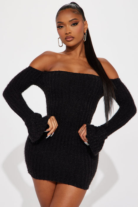Sweater dress fashion nova sales