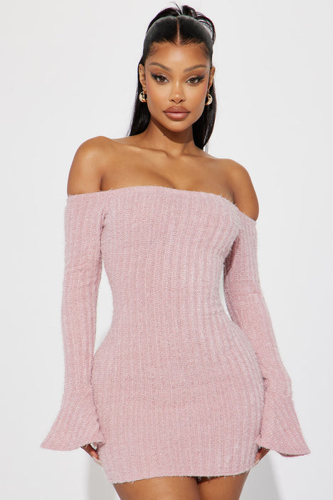 Mile High Sweater Mini Dress Mauve Fashion Nova Dresses