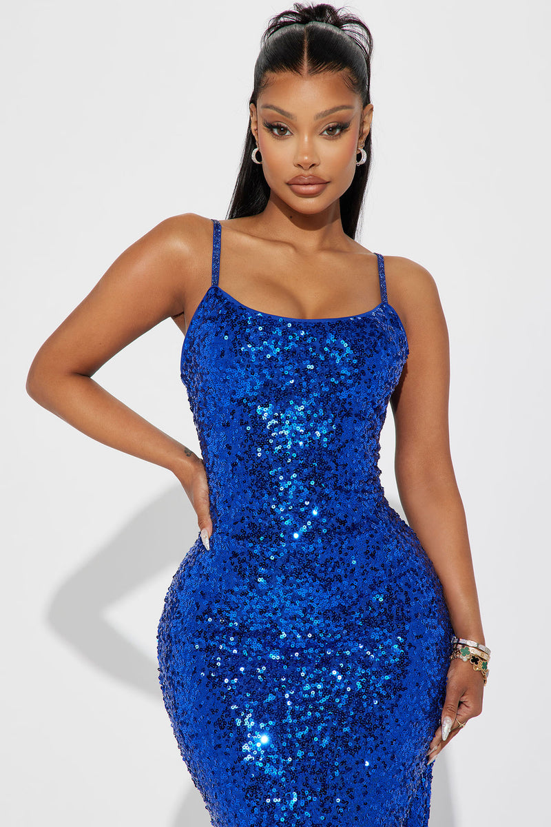 Jasmine Sequin Maxi Dress - Royal | Fashion Nova, Dresses | Fashion Nova