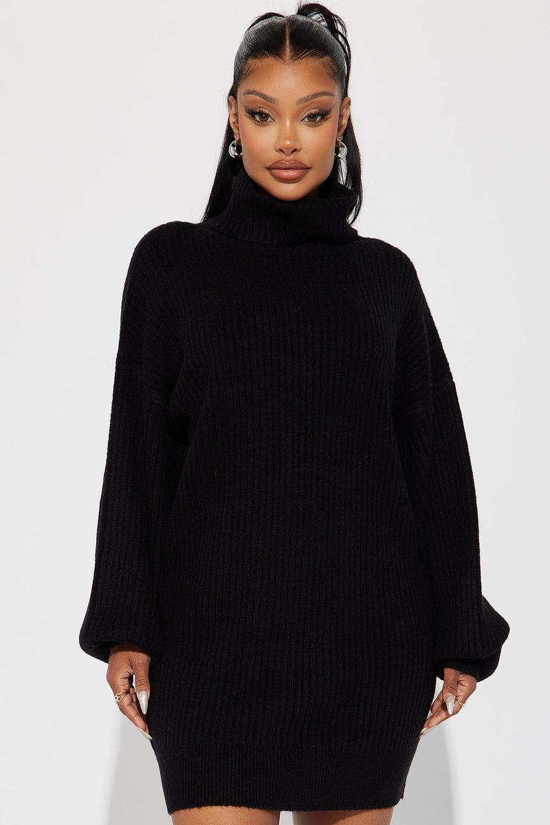 Karina Sweater Mini Dress - Black | Fashion Nova, Dresses | Fashion Nova