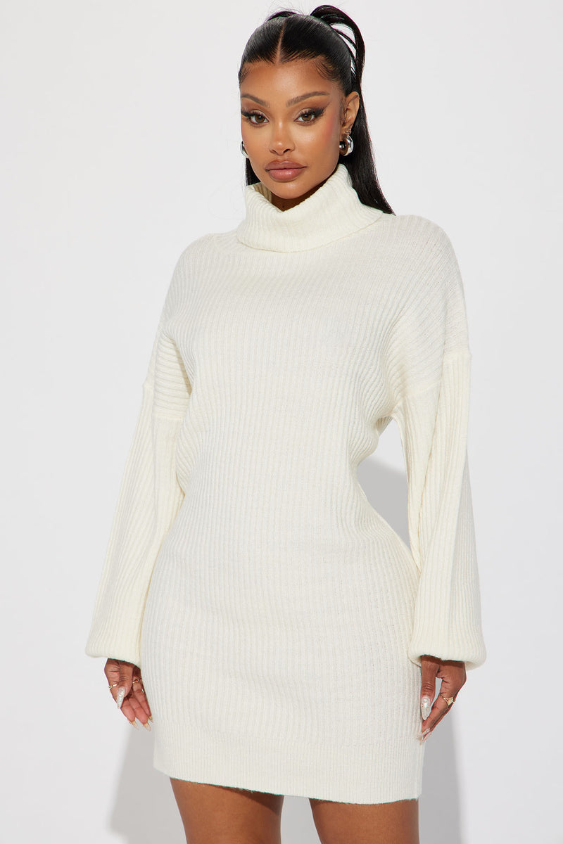 Karina Sweater Mini Dress - Cream | Fashion Nova, Dresses | Fashion Nova