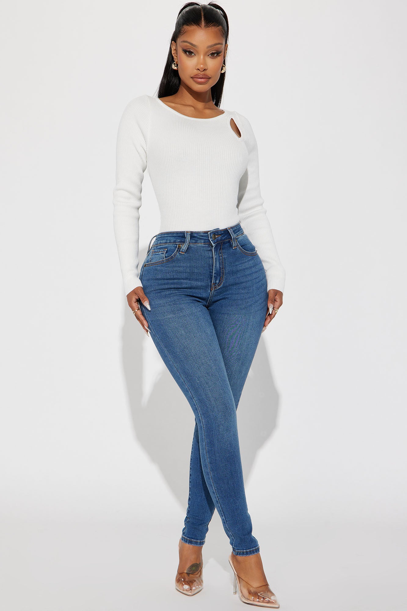 Curvy hotsell stretch jeans