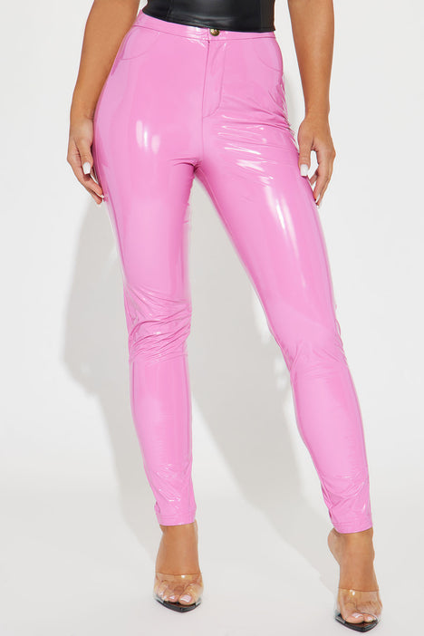 Vinyl sales pink trousers