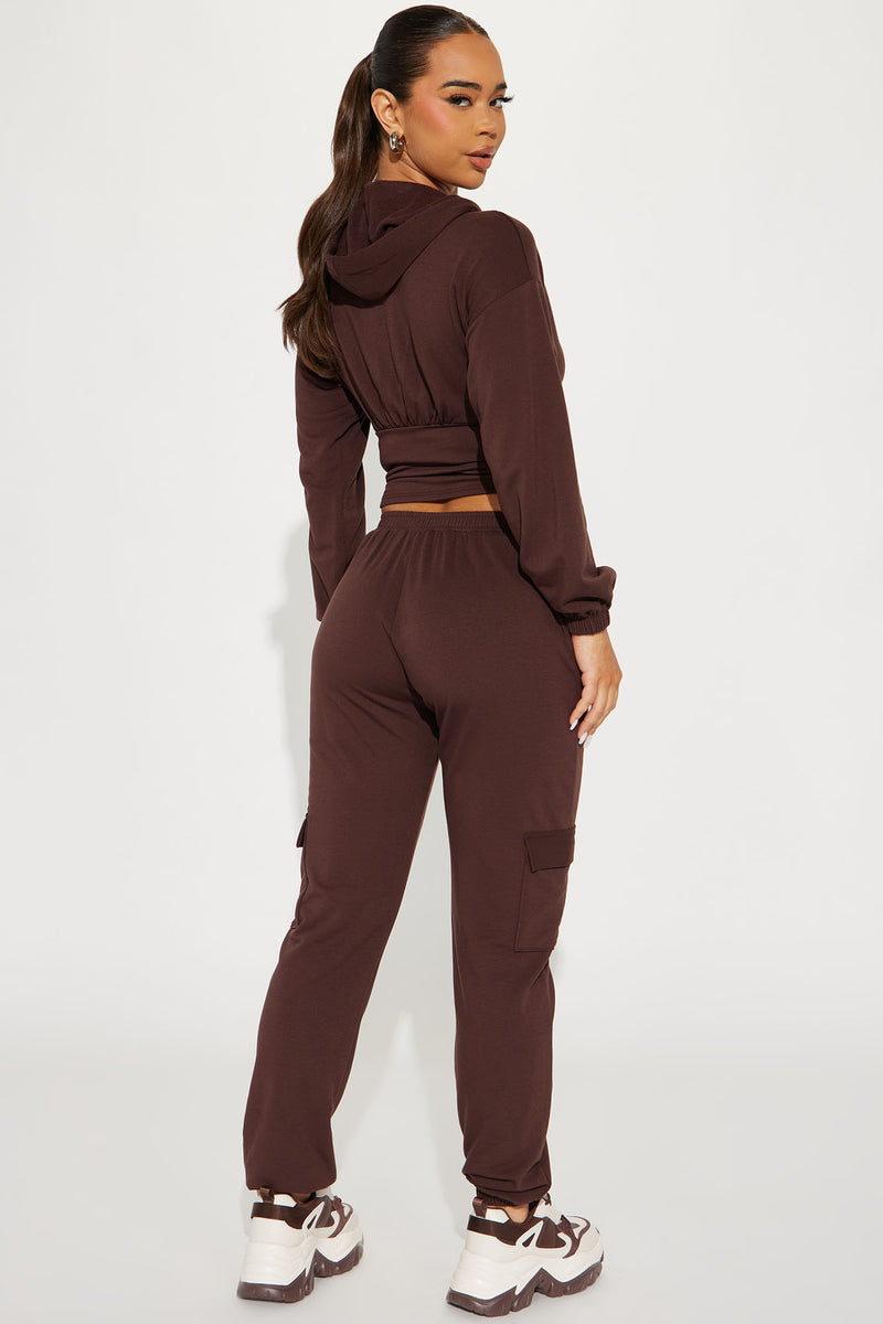 Always Chillin' Jogger Set - Brown | Fashion Nova, Matching Sets ...
